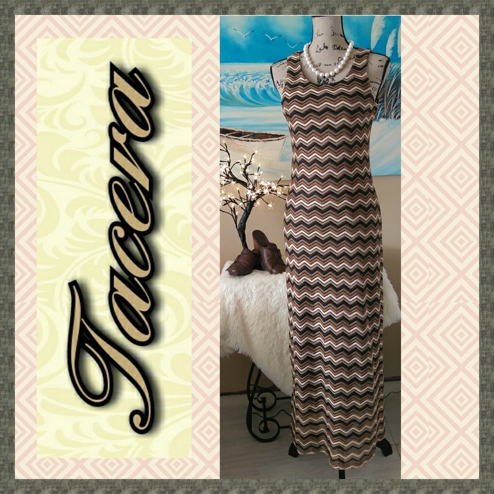 ❗ FINAL ❗ Like New Tacera Chevron Knit Maxi